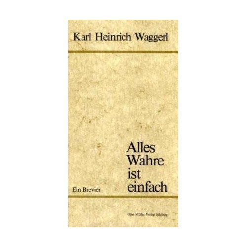 Cover Alles Wahre ist einfach