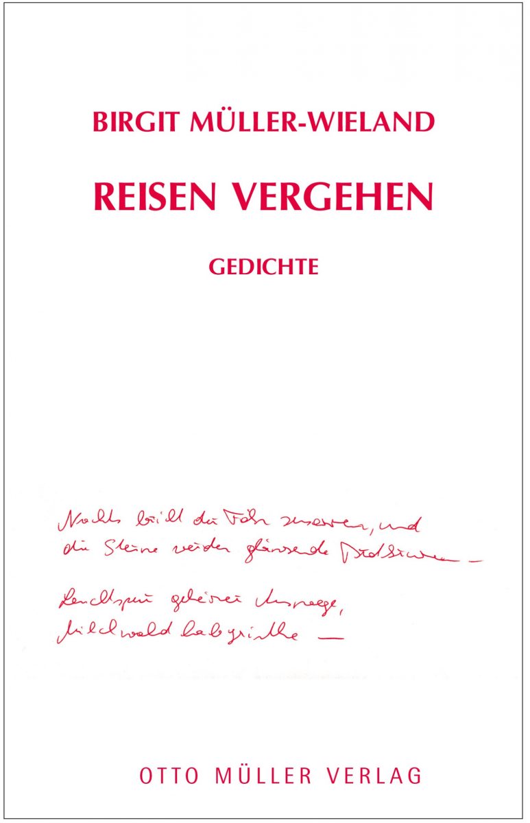 Buchcover Reisen vergehen
