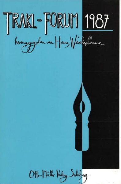 Cover Trakl-Forum 1987