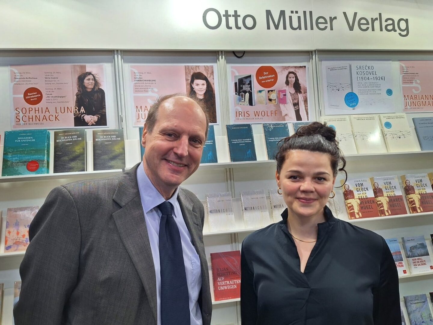 Autorin Marianne Jungmaier und Arno Kleibel auf der Buchmesse Leipzig 2024