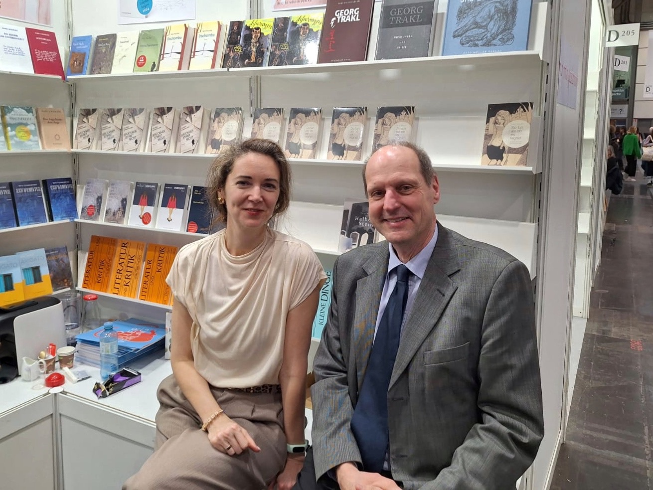 Autorin Iris Wolff und Arno Kleibel auf der Buchmesse Leipzig 2024