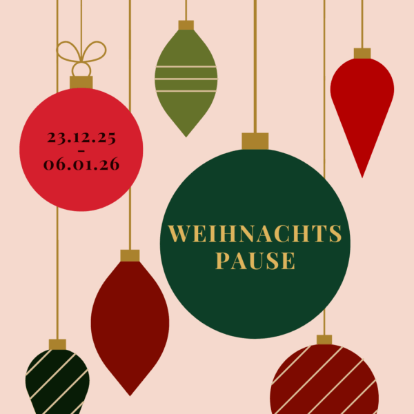 Grafik mit Christbaumkugeln, in denen steht 