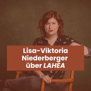 Porträt Lisa-Viktoria Niederberger, davor der Text 